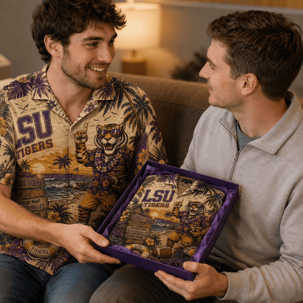 Premium LSU Hawaiian Shirt TNSM