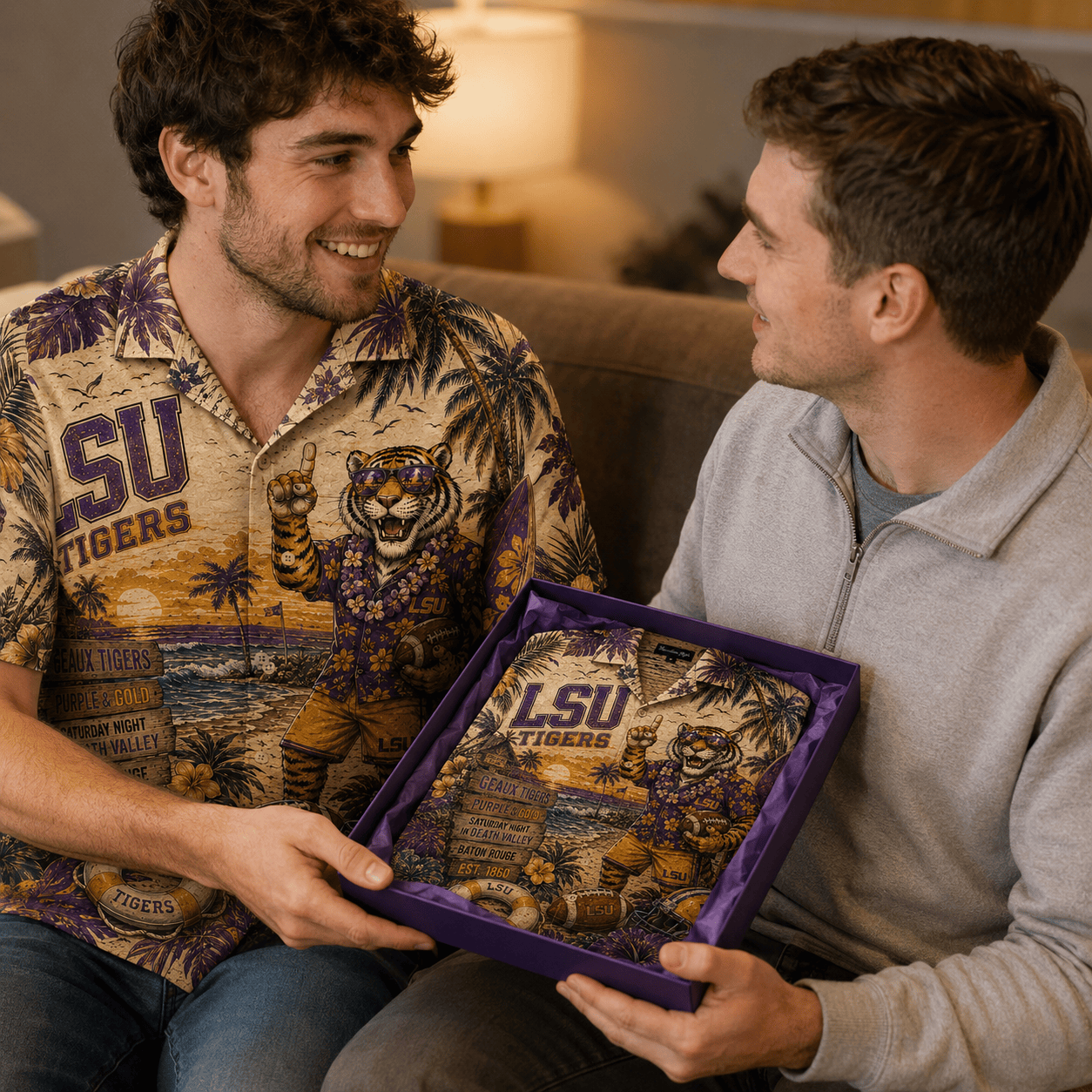 Premium LSU Hawaiian Shirt TNSM