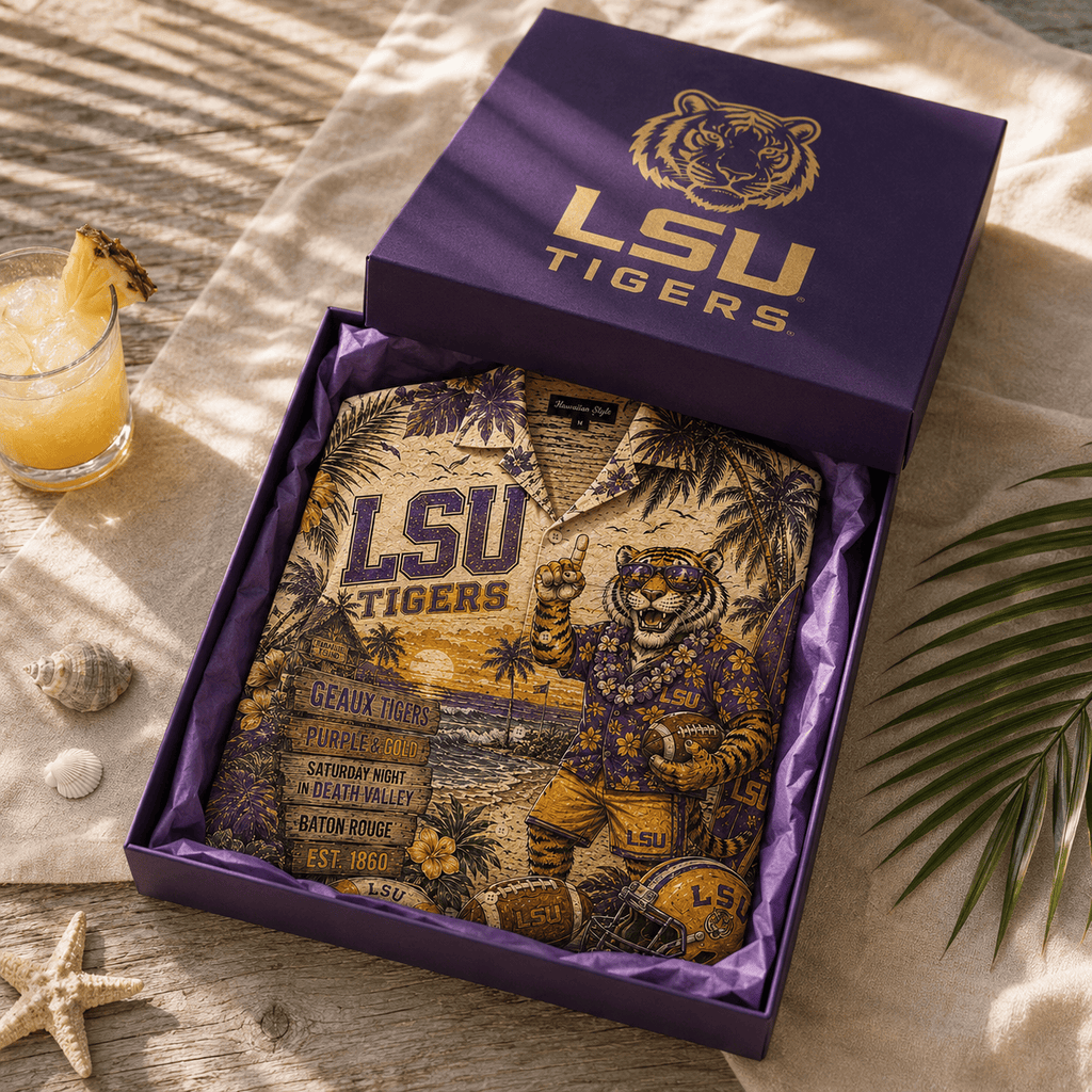 Premium LSU Hawaiian Shirt TNSM