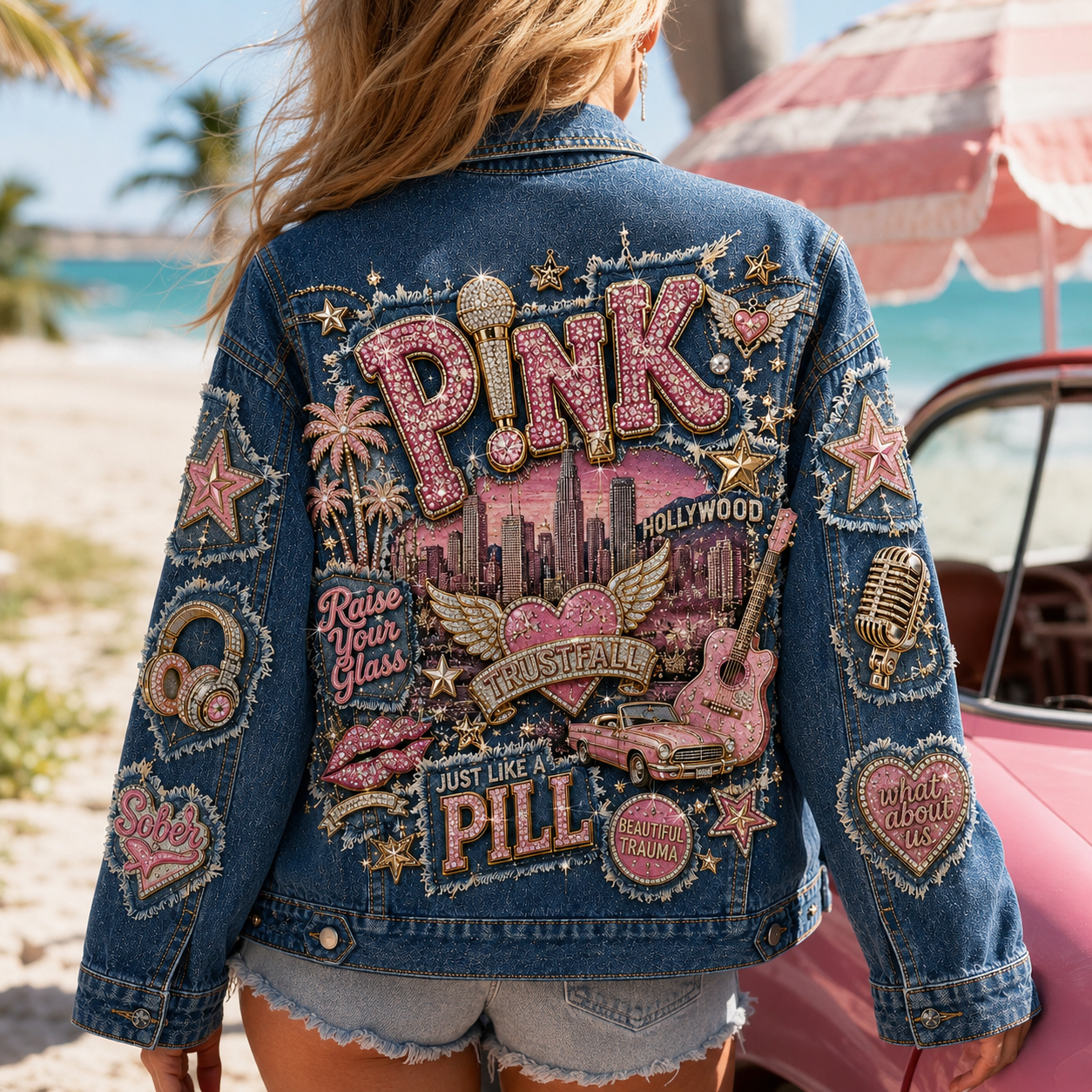 Premium PNK Denim Jacket NPL