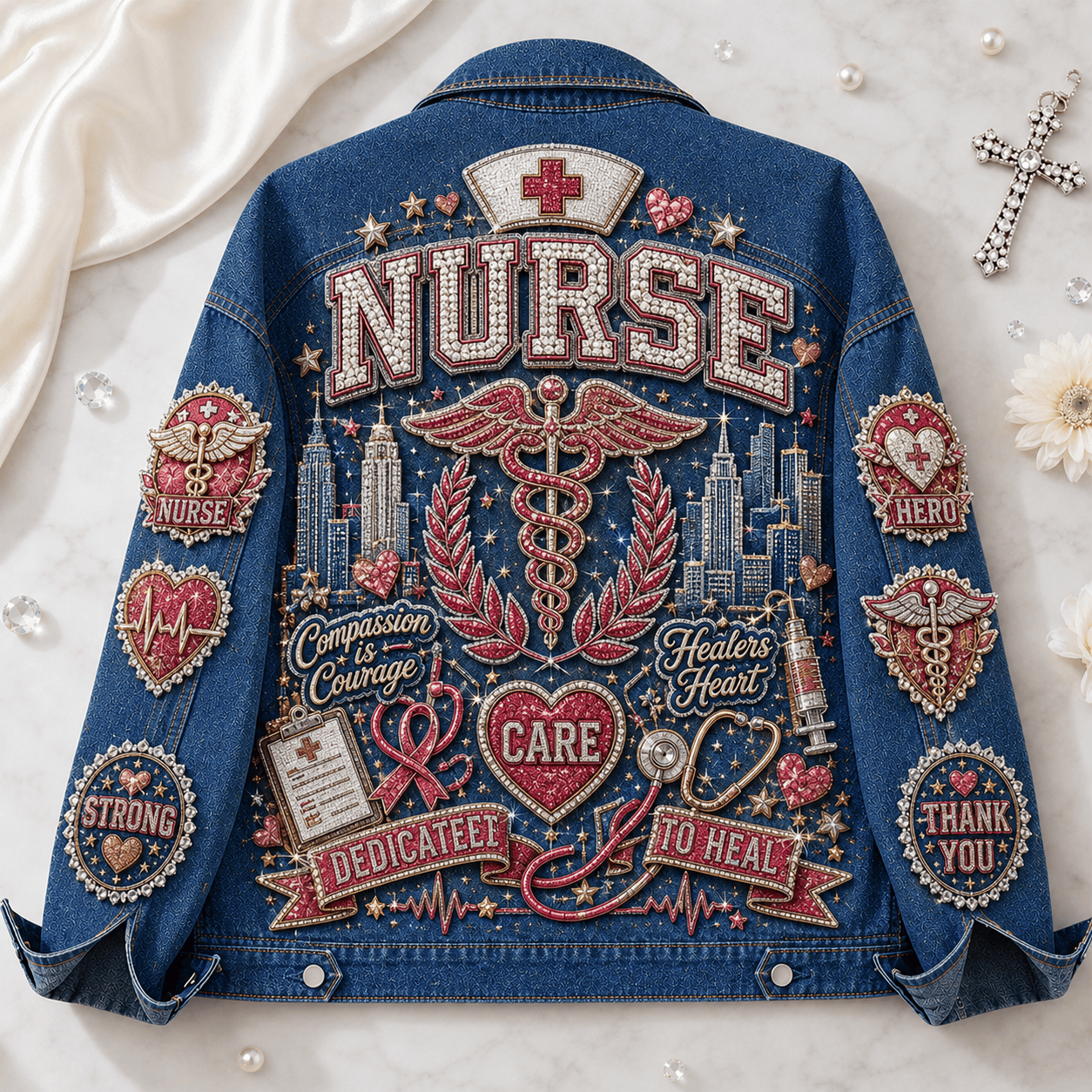 Premium NURSE Denim Jacket PTKL