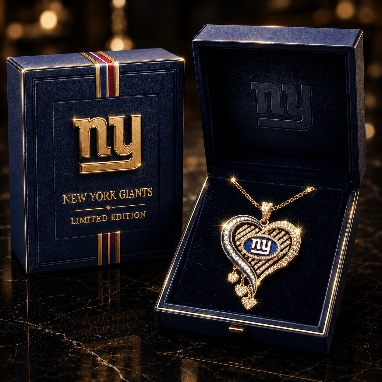 NYG Solid Gold Chain with Diamond Pendant TMH