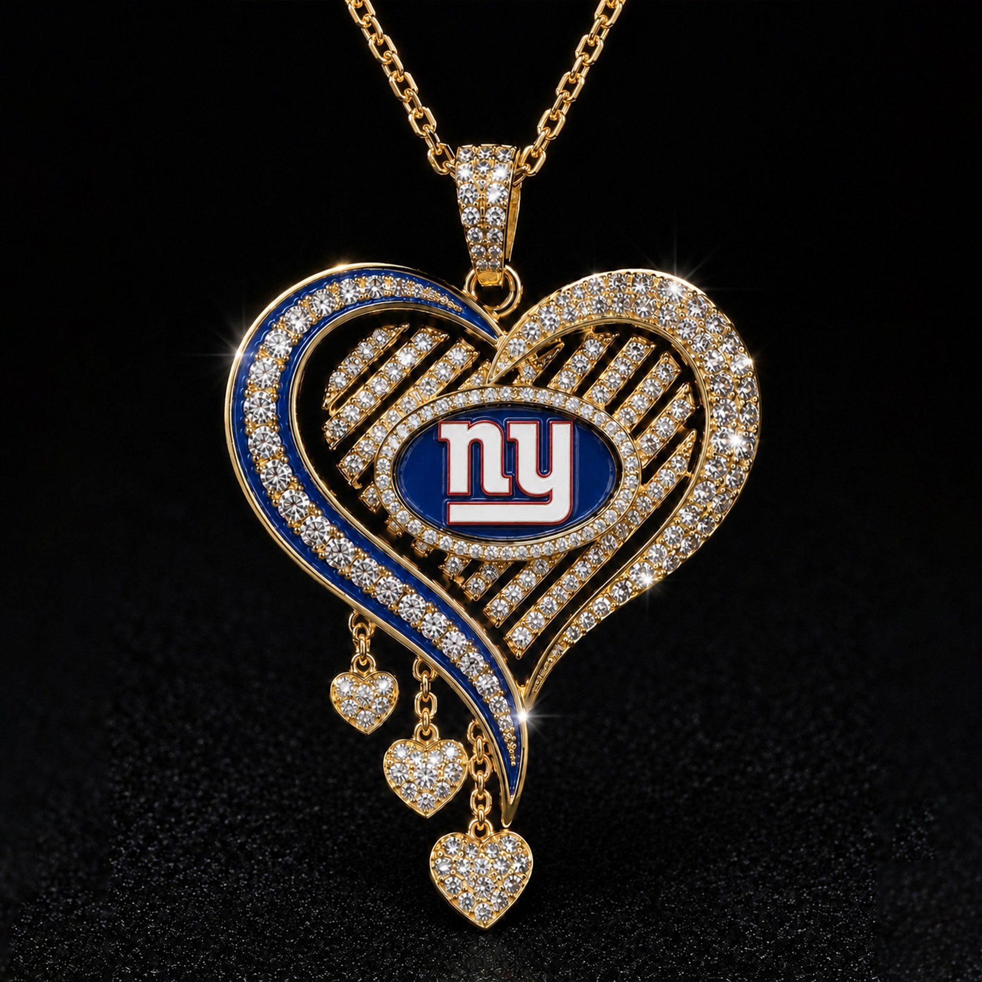 NYG Solid Gold Chain with Diamond Pendant TMH