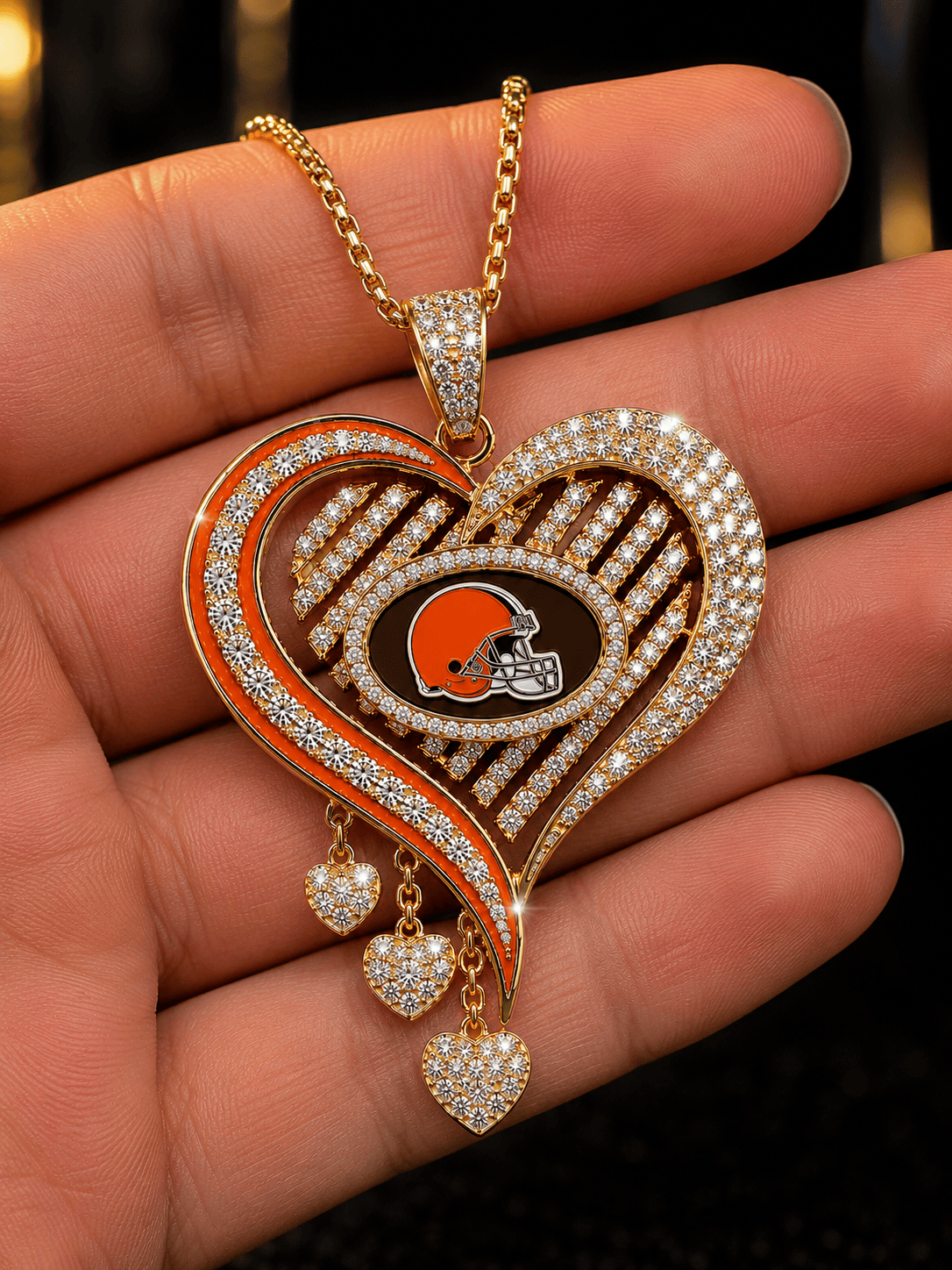 CLVB Solid Gold Chain with Diamond Pendant TMH