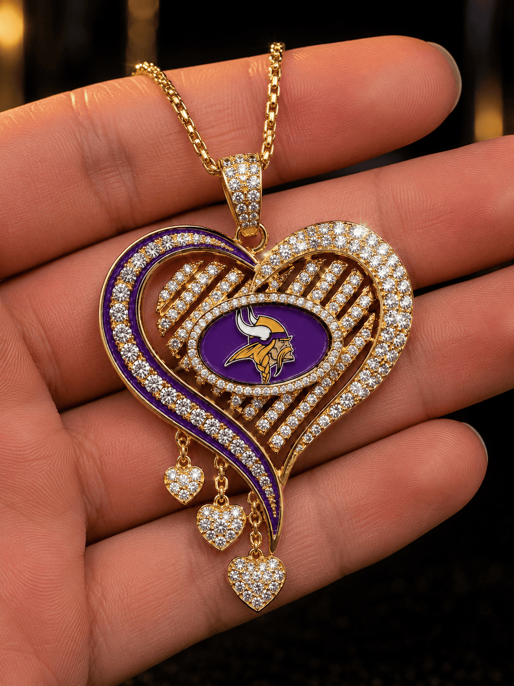 MNV Solid Gold Chain with Diamond Pendant TMH
