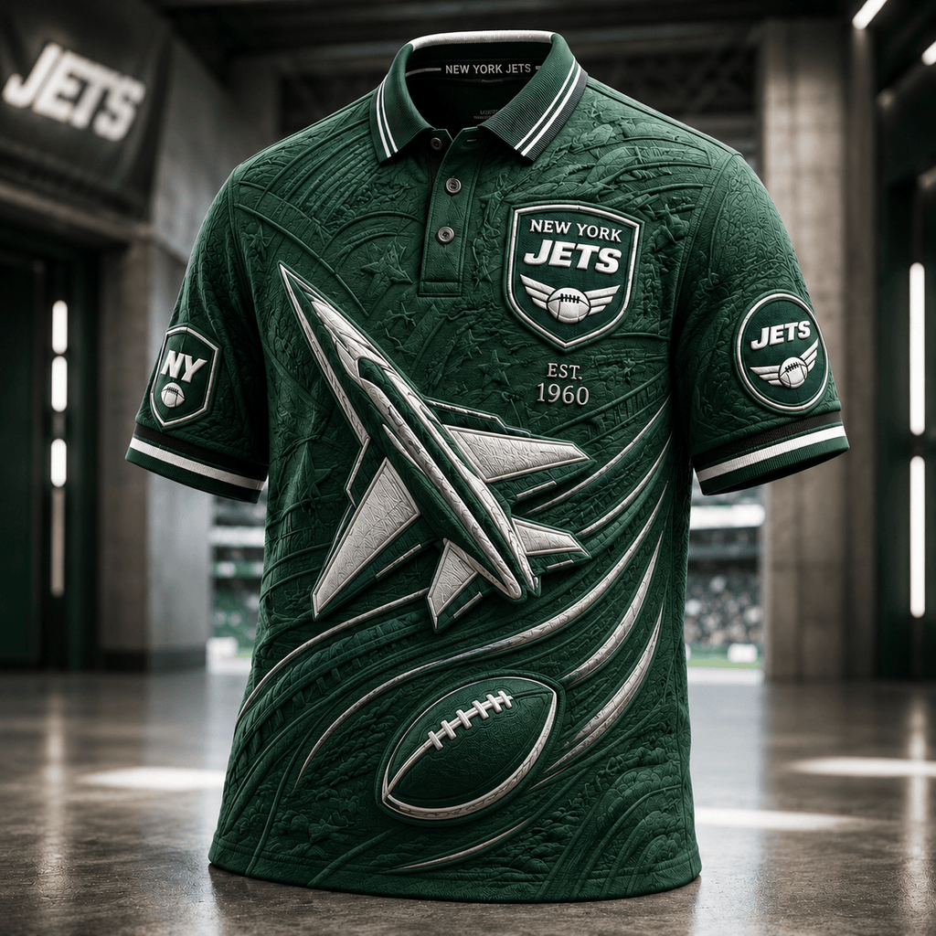 PREMIUM NYJ EMBOSS POLO SHIRT HQH
