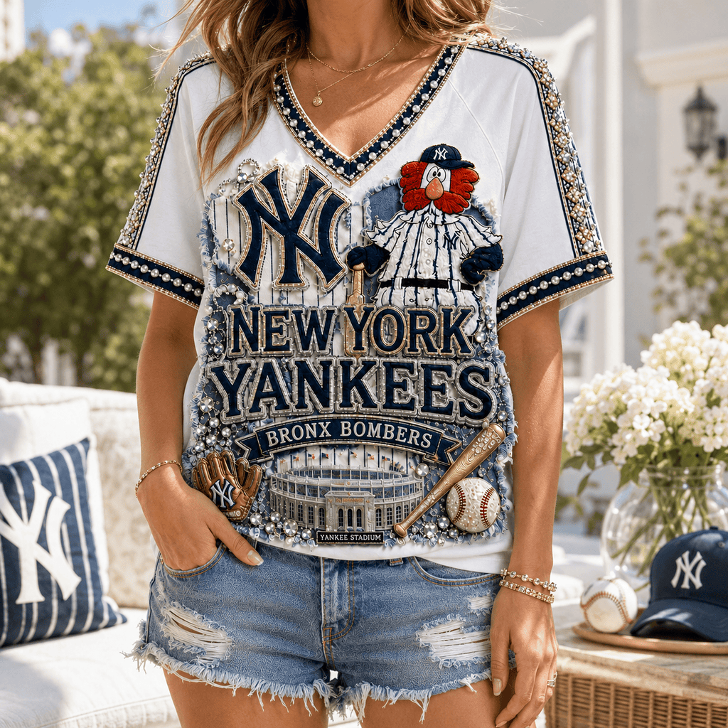 Premium NYY V-neck Shirt NPL