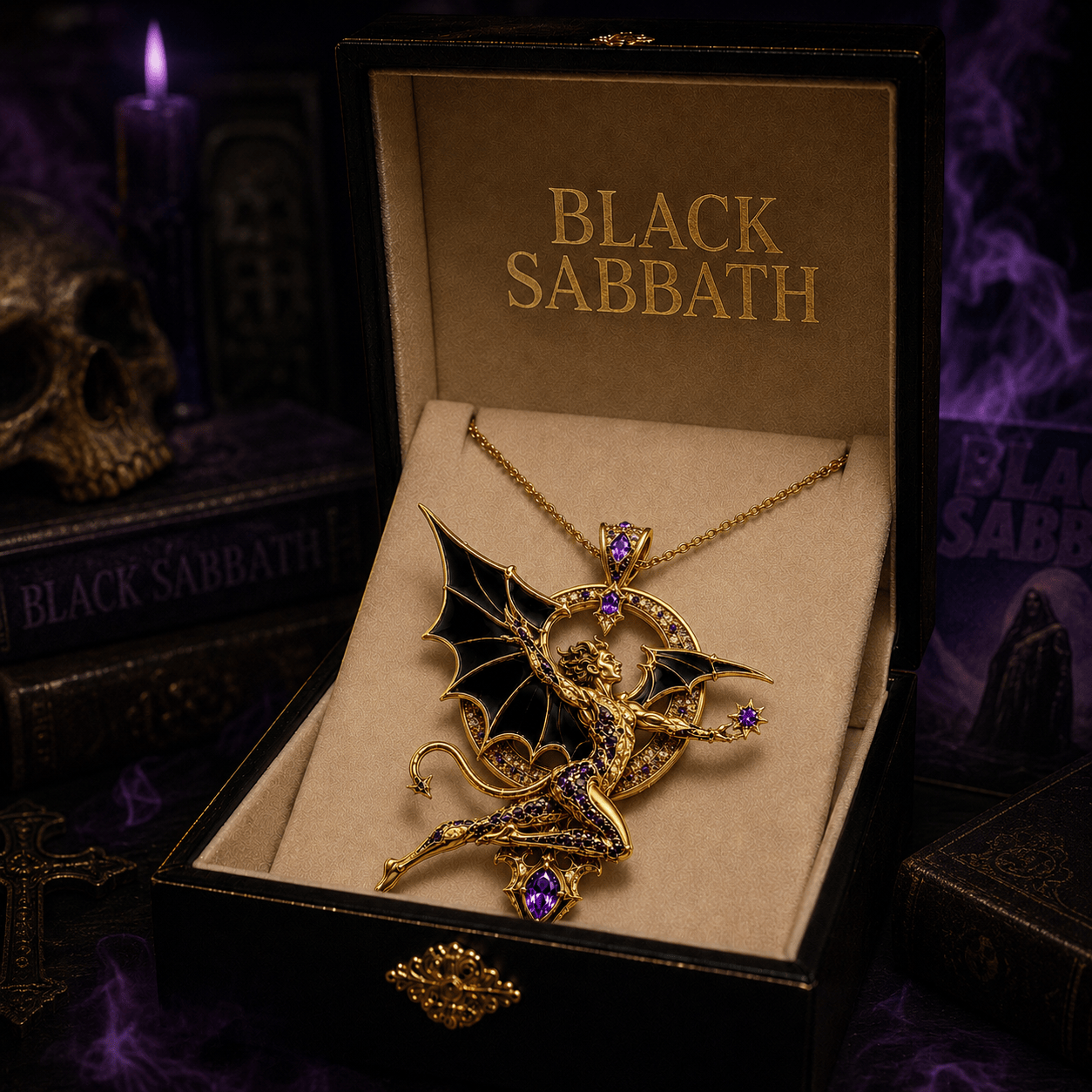 BLST Solid Gold Chain with Diamond Pendant BMD