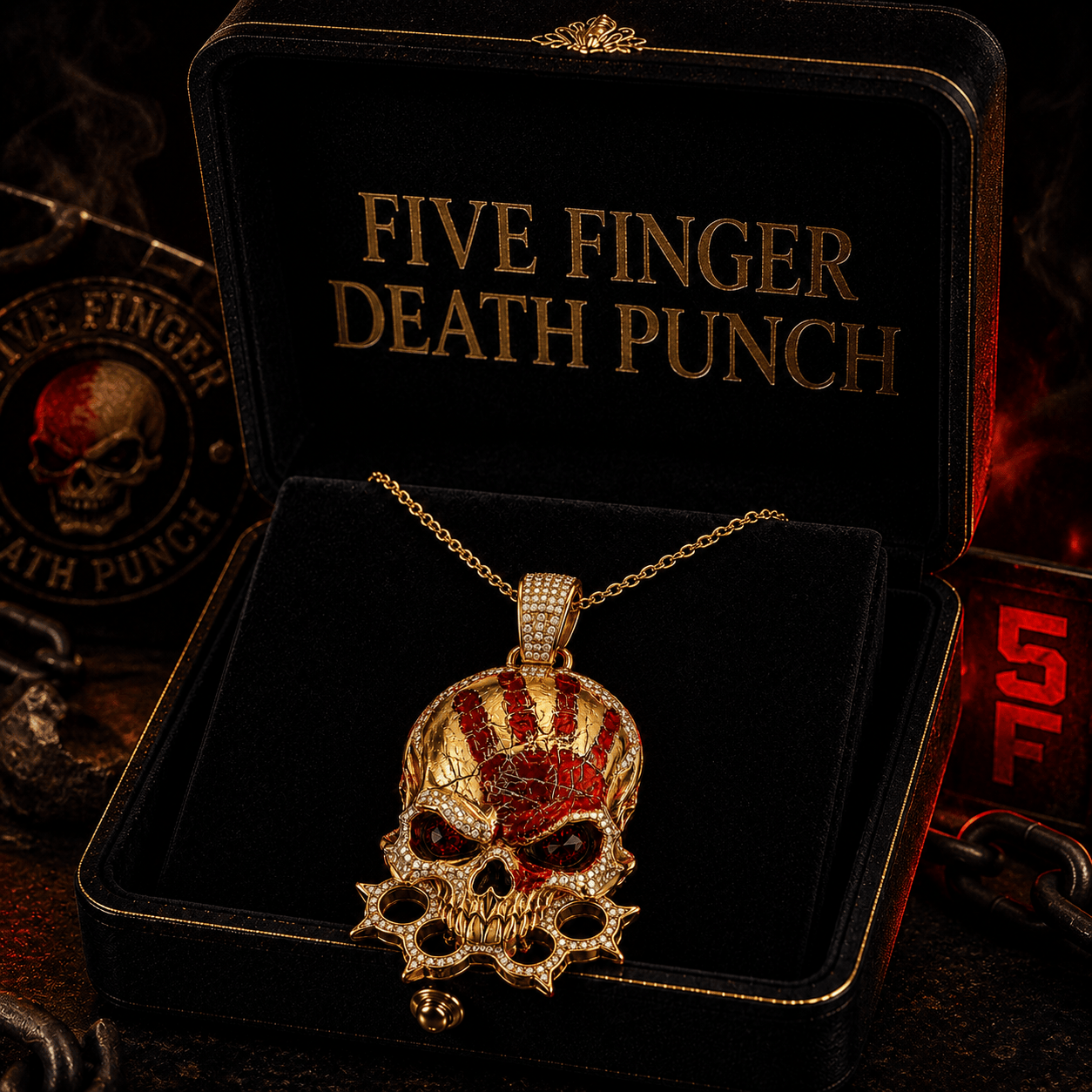 FFDP Solid Gold Chain with Diamond Pendant BMD