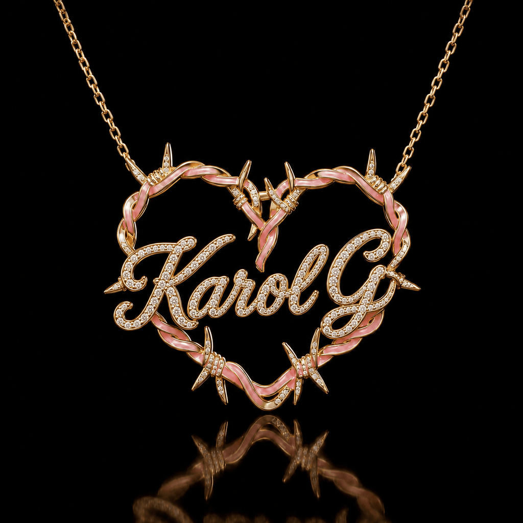 KRG Solid Gold Chain with Diamond Pendant BMD