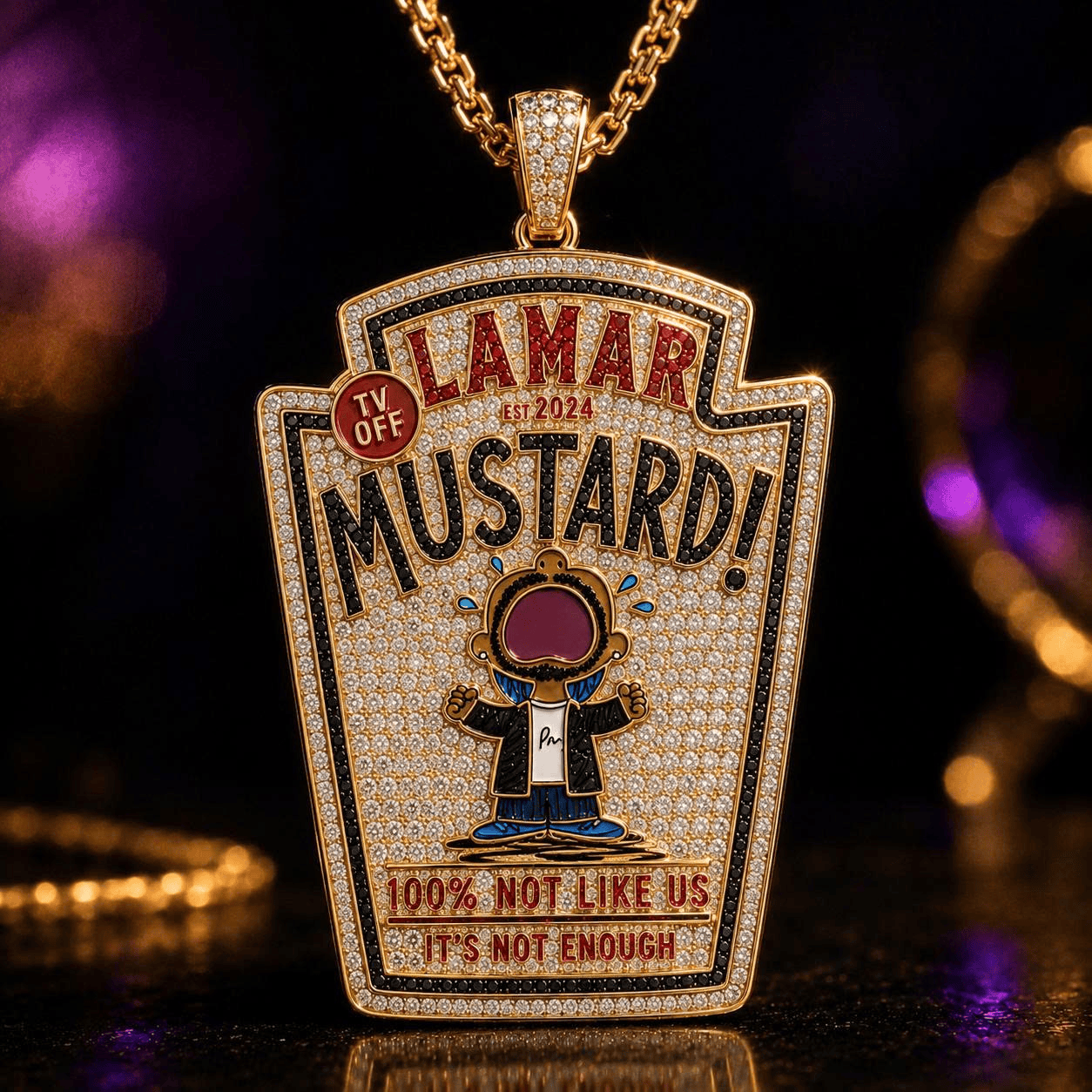 KDL Solid Gold Chain with Diamond Pendant TMH