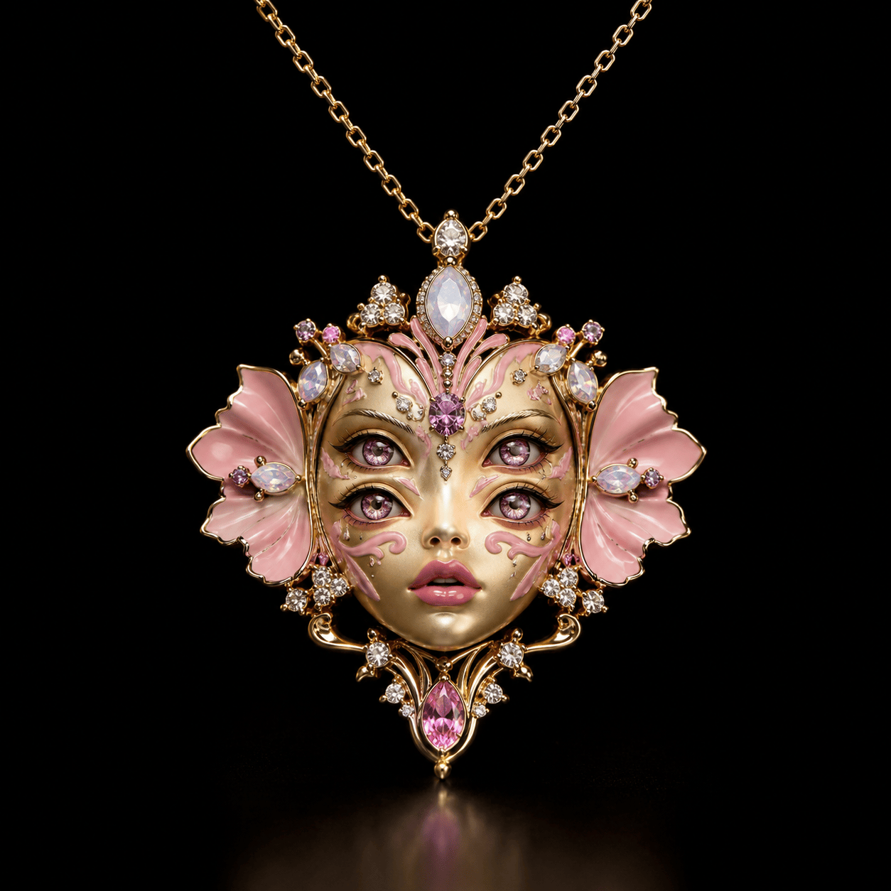 MMT Solid Gold Chain with Diamond Pendant BMD