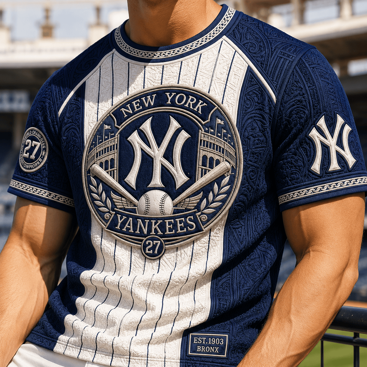 PREMIUM NYY 3D EMBOSS SHIRT TTNL