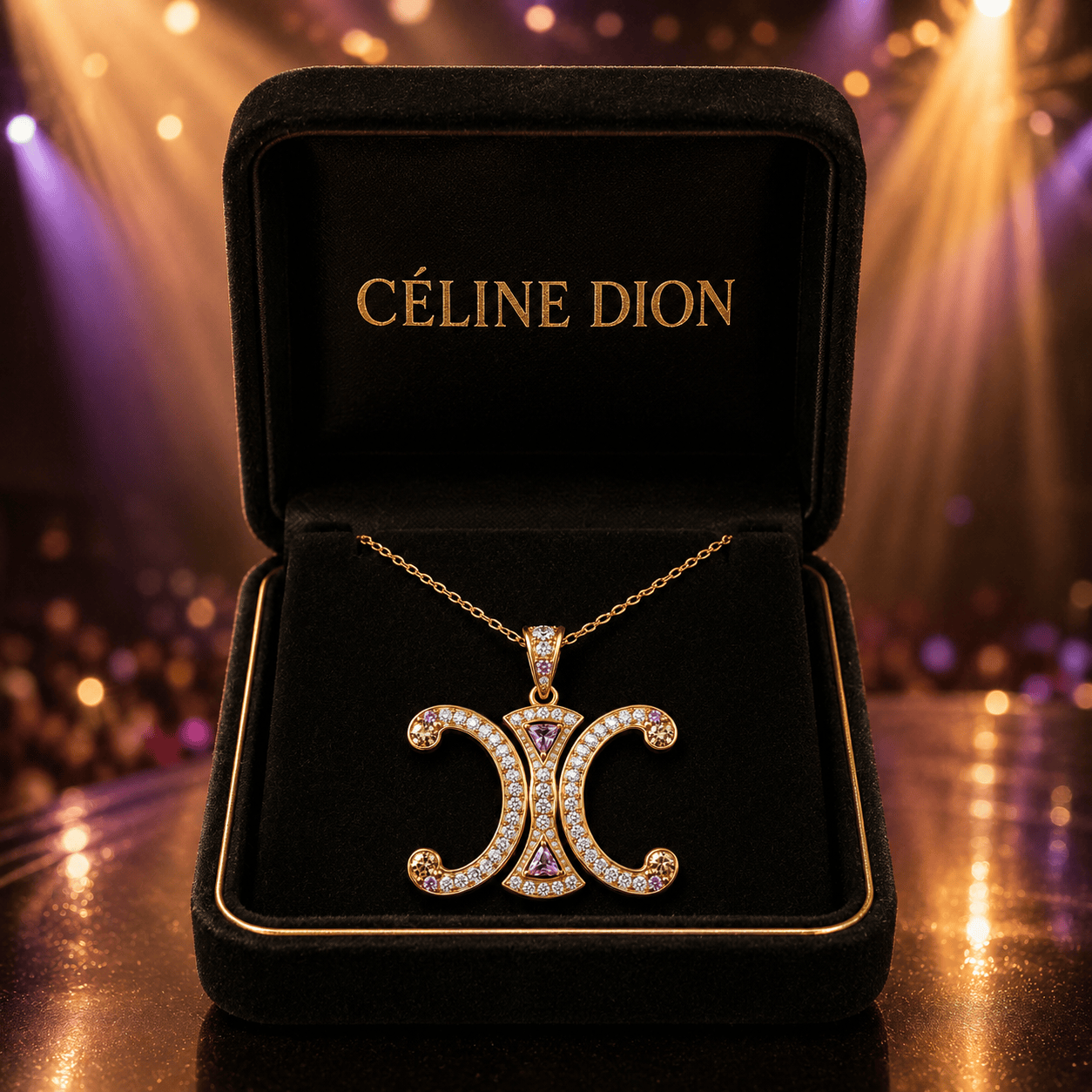 CLDO Solid Gold Chain with Diamond Pendant BMD