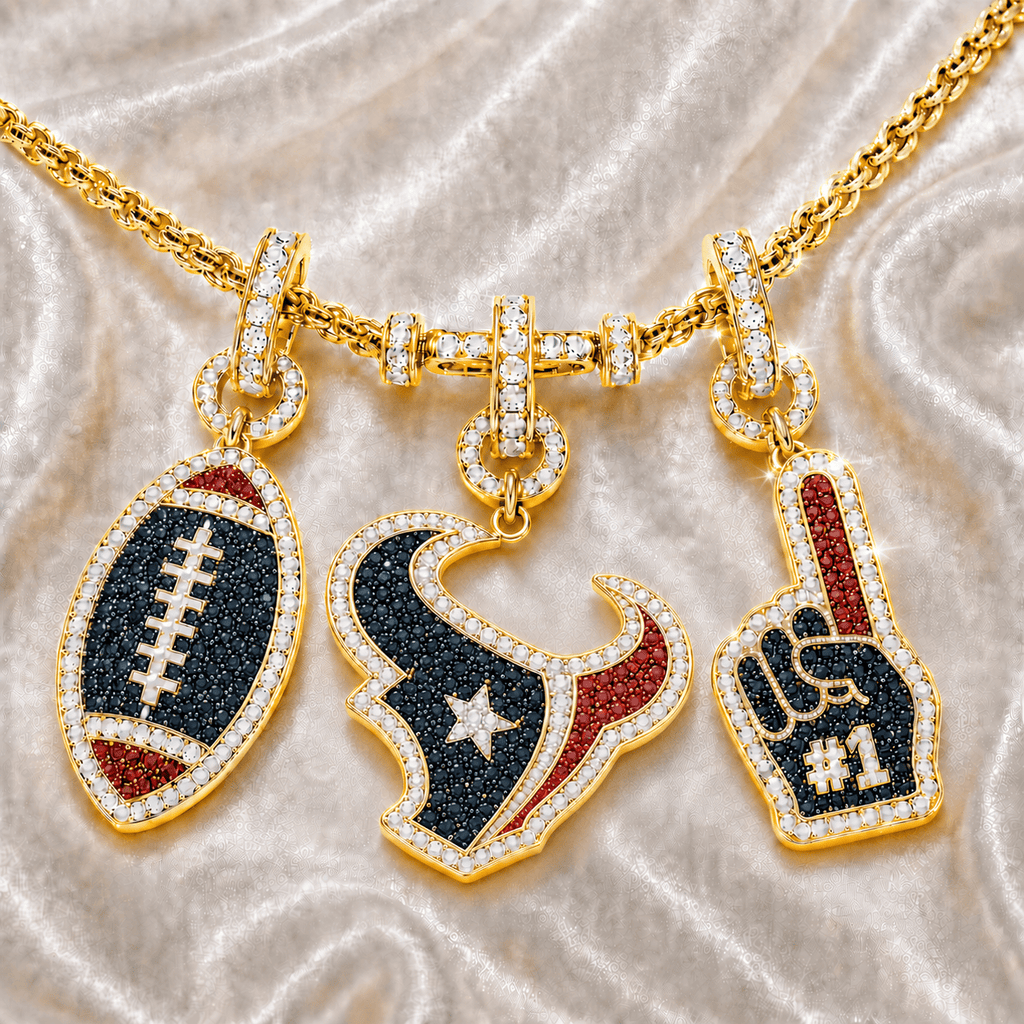 HTX Solid Gold Chain with Diamond Pendant TTTT