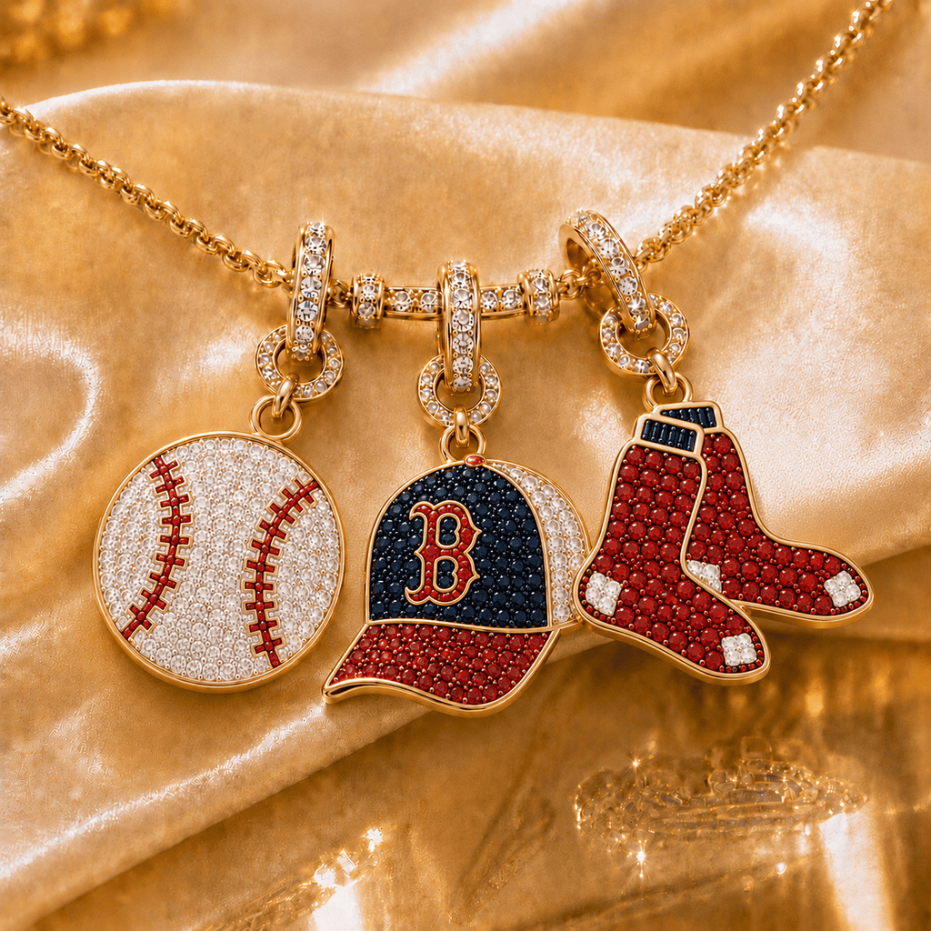 BRX Solid Gold Chain with Diamond Pendant TTTT