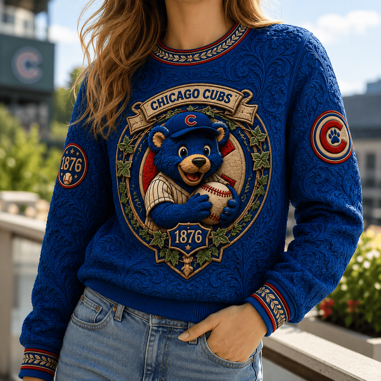 PREMIUM CCC EMBOSS SWEATER TTNL