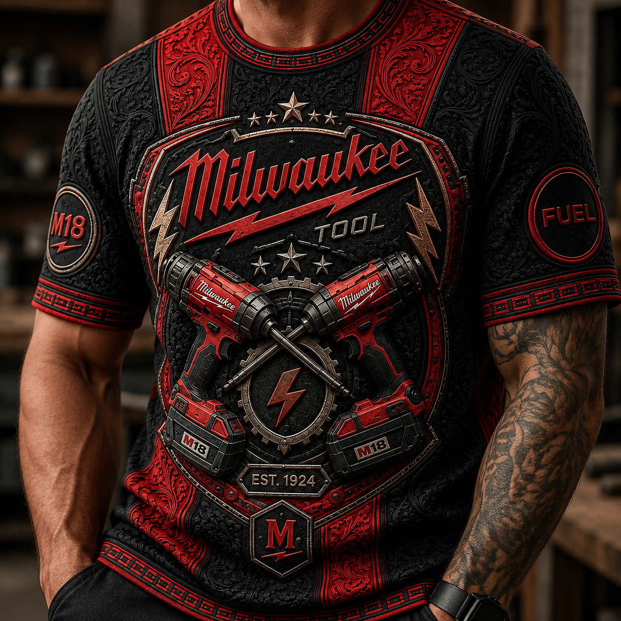 PREMIUM MWKE 3D EMBOSS SHIRT PDL