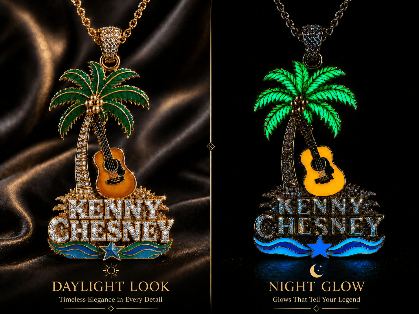 KNCN Solid Gold Chain with Diamond Pendant TMH