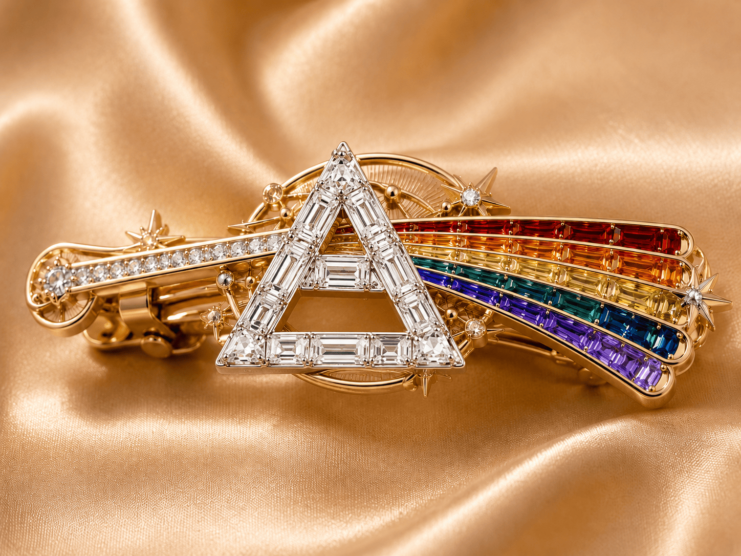 PKFL Elegant Gold Hair Clip For Women BMD