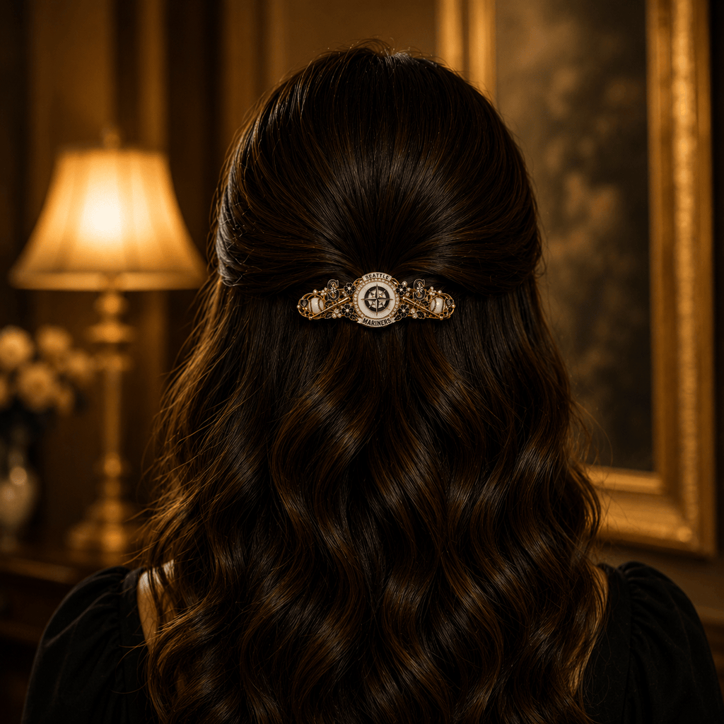 STMR Elegant Gold Hair Clip For Women TMH