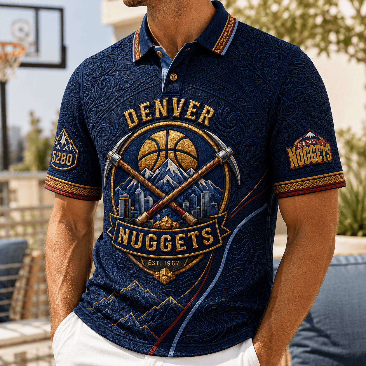 PREMIUM DVNG EMBOSS POLO SHIRT DBD