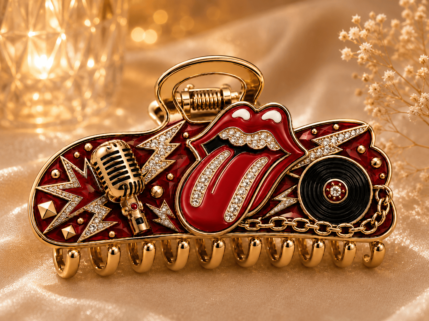 RLST Elegant Gold Hair Clip For Women TMH