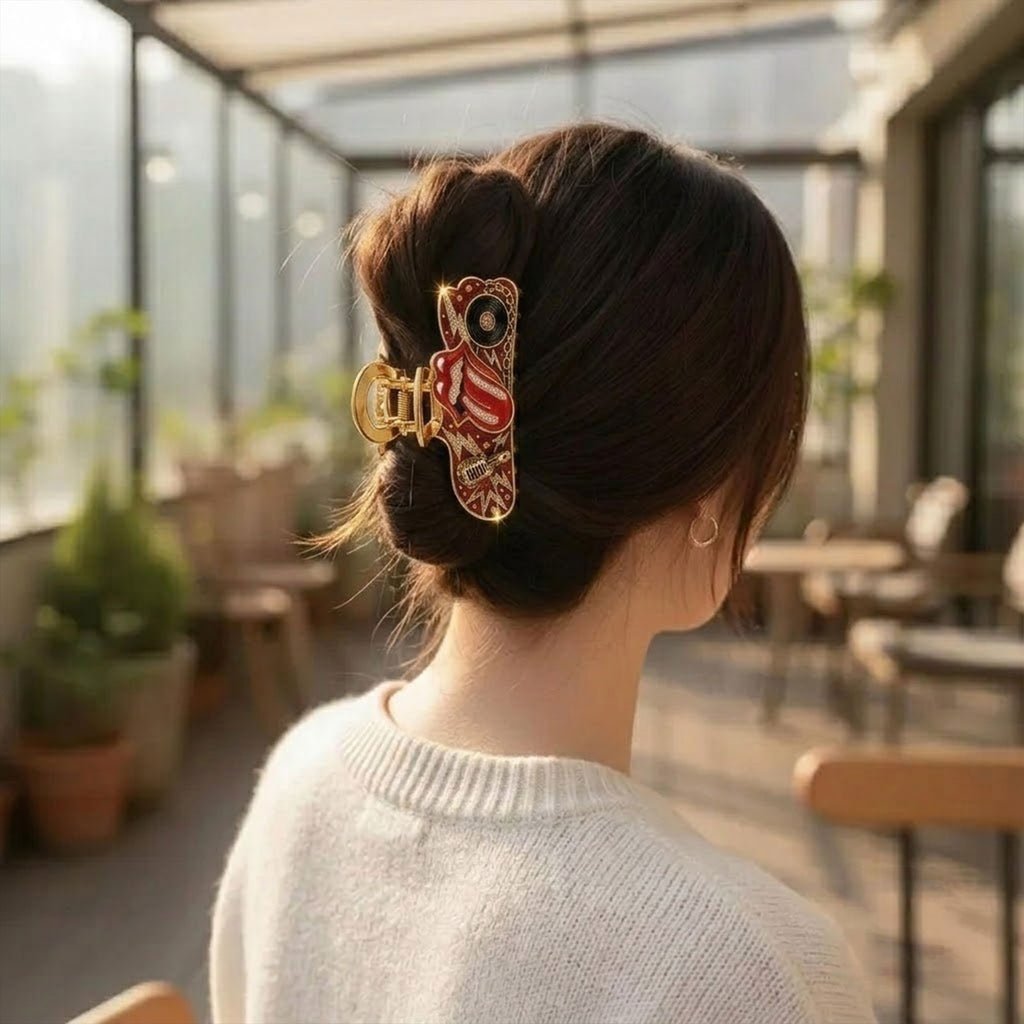 RLST Elegant Gold Hair Clip For Women TMH