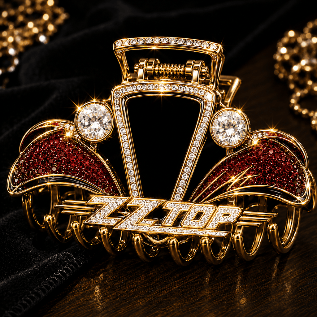 ZZT Elegant Gold Hair Clip For Women BMD