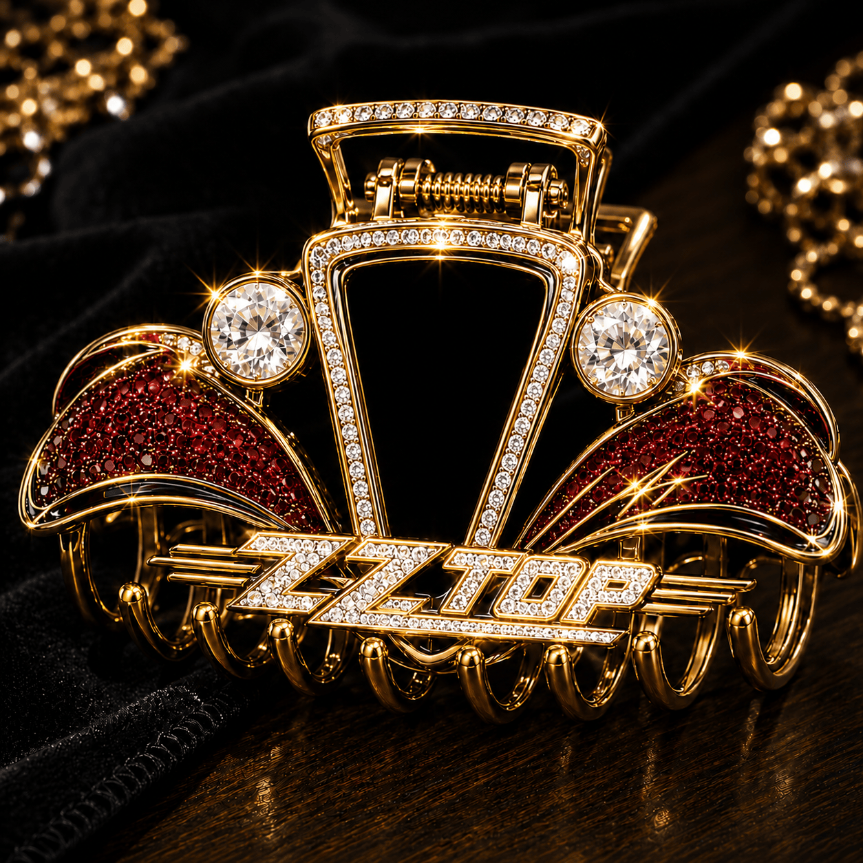 ZZT Elegant Gold Hair Clip For Women BMD