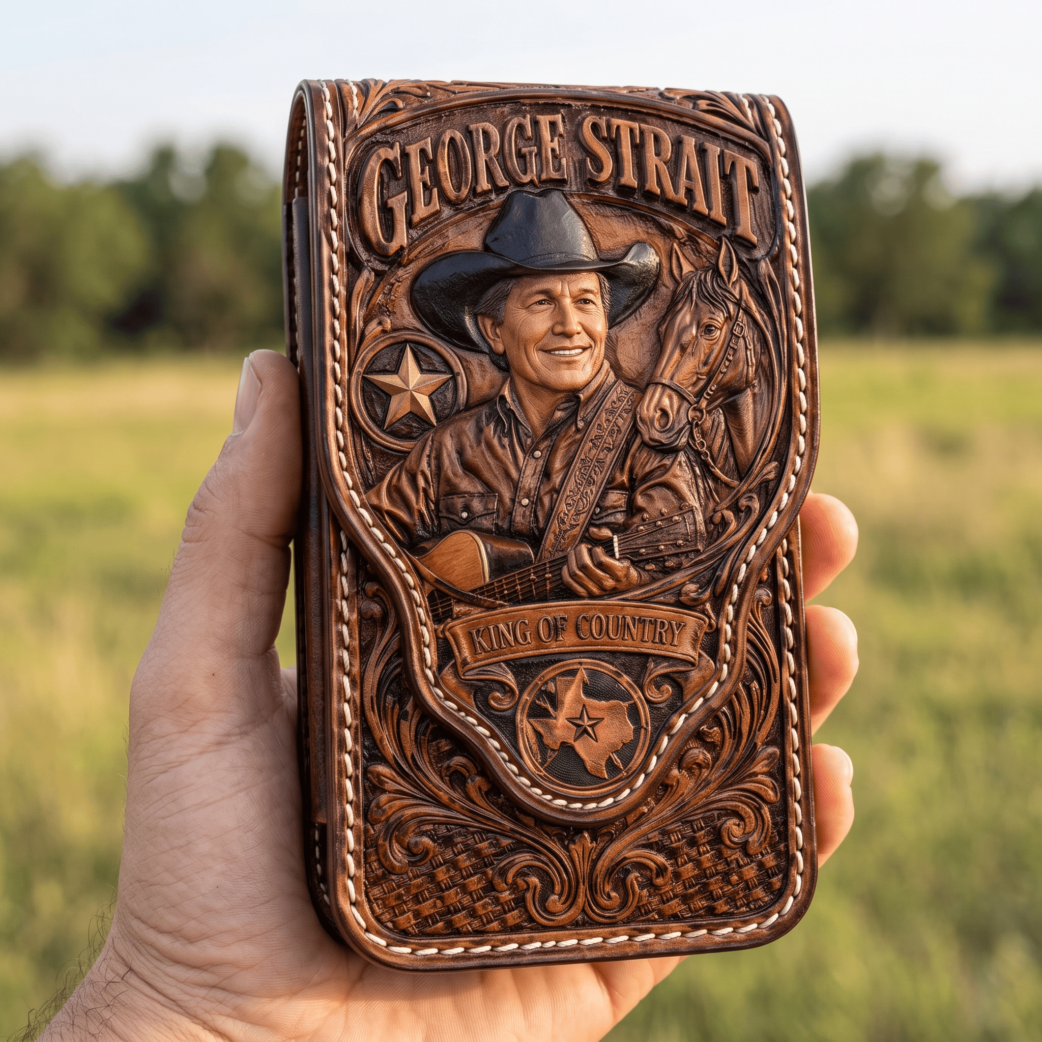 GGST Western Leather Belt Phone Holster HTTT