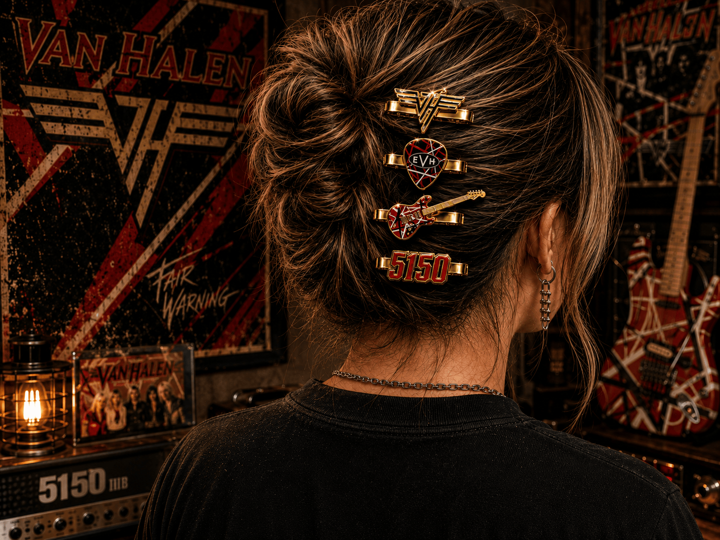 VHL Elegant Gold Mini Barrettes for Women TTTT