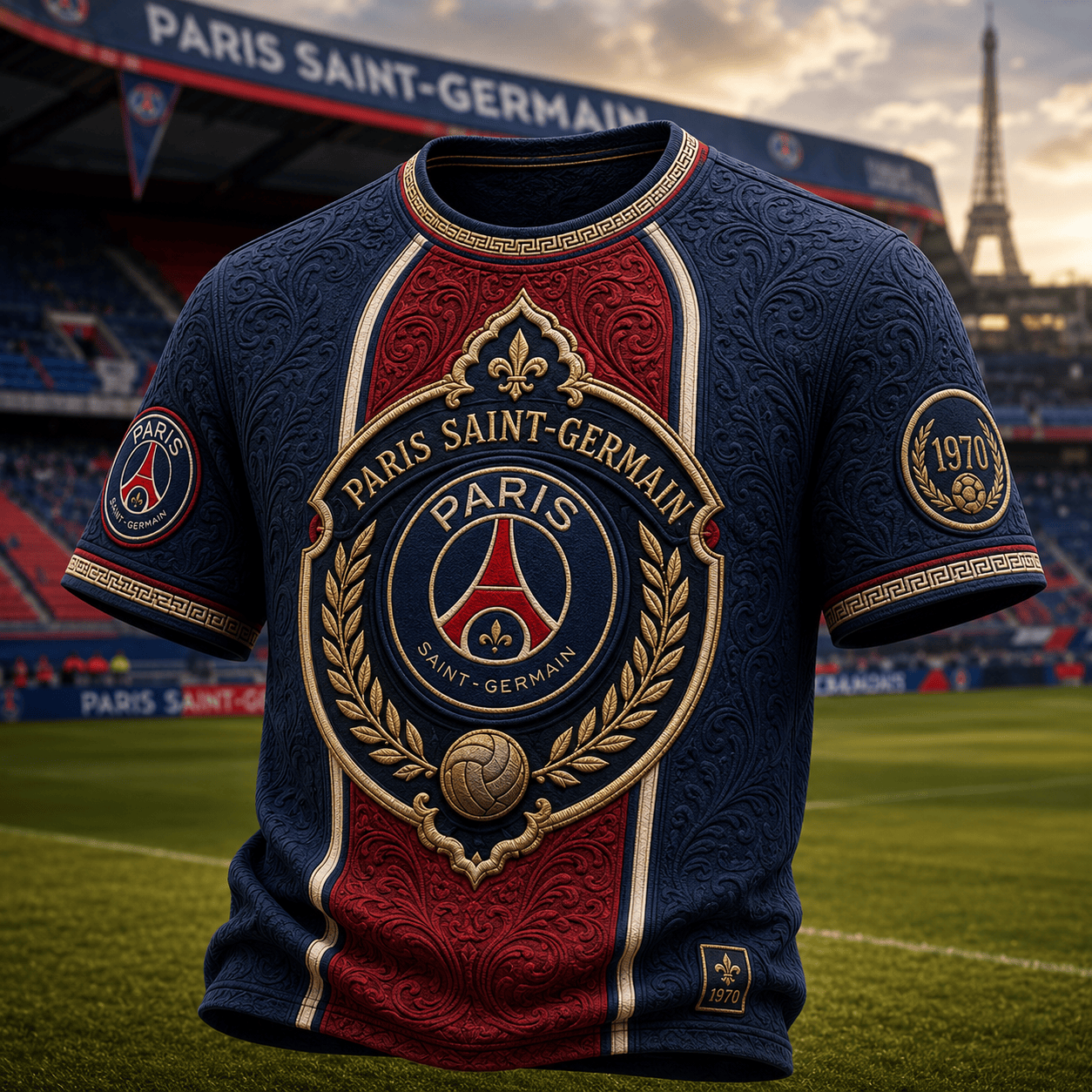 PREMIUM PSG 3D EMBOSS SHIRT TTNL