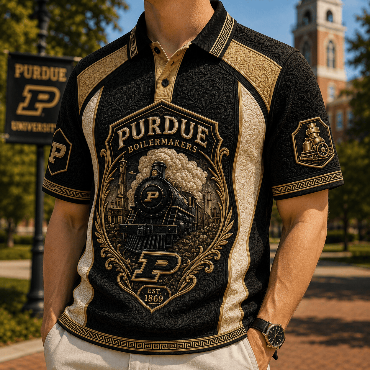 PREMIUM PDB EMBOSS POLO SHIRT HQH