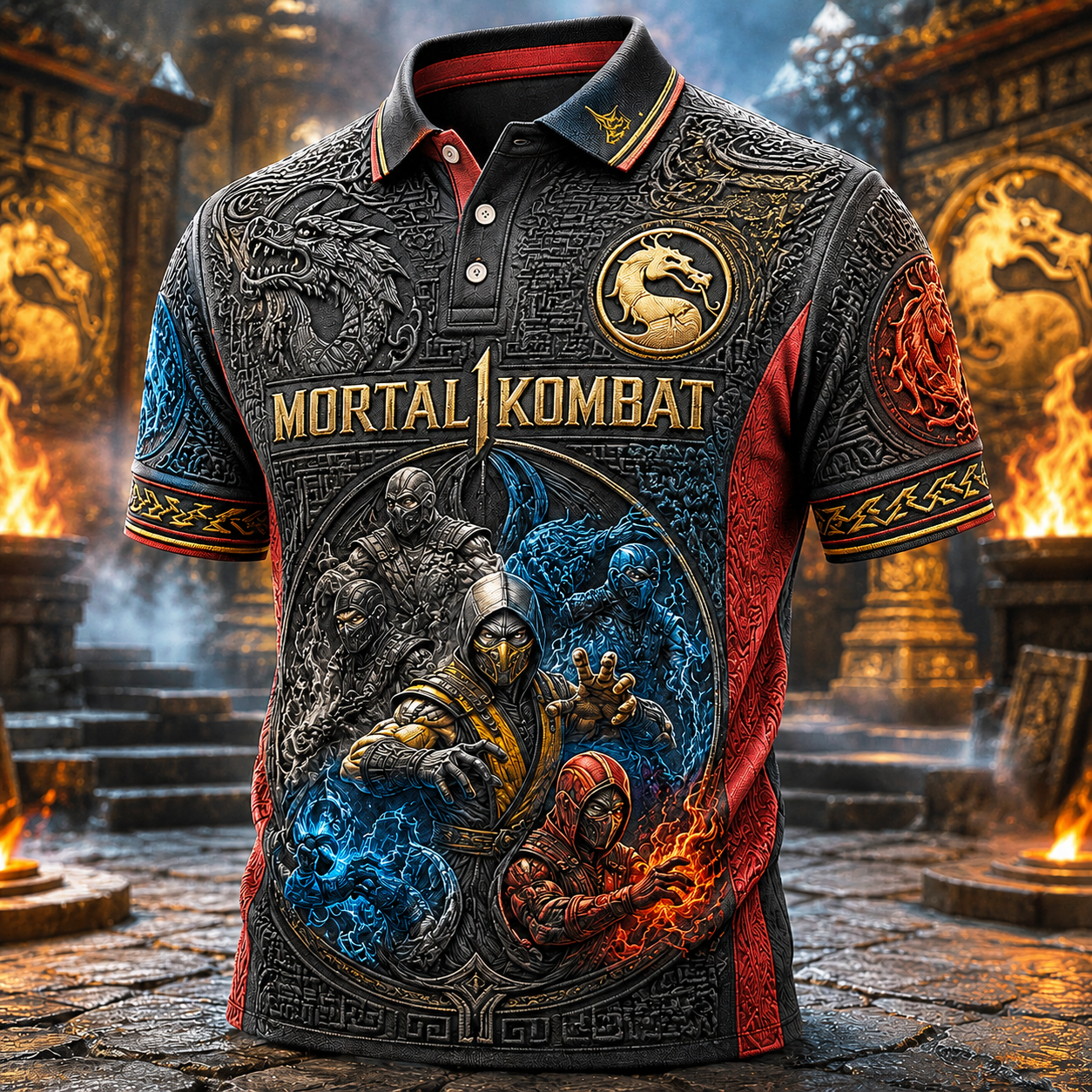 PREMIUM MKB EMBOSS POLO SHIRT NTVA