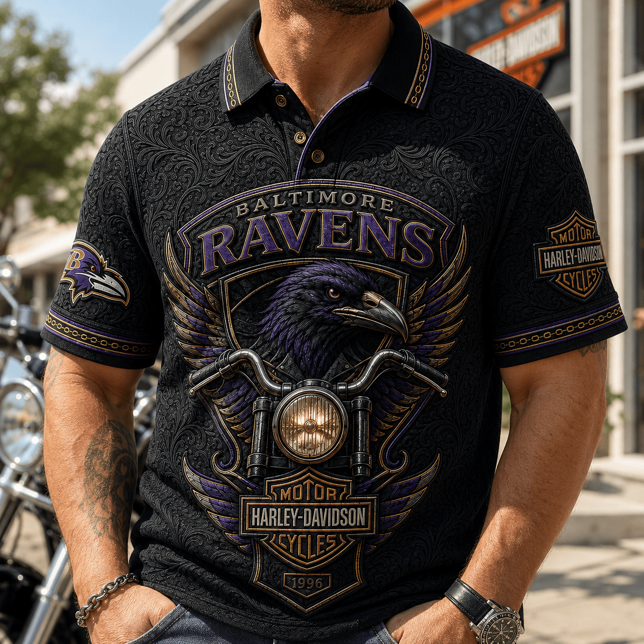 PREMIUM BTR EMBOSS POLO SHIRT HQH