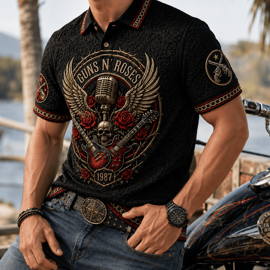 PREMIUM GNR EMBOSS POLO SHIRT PDL