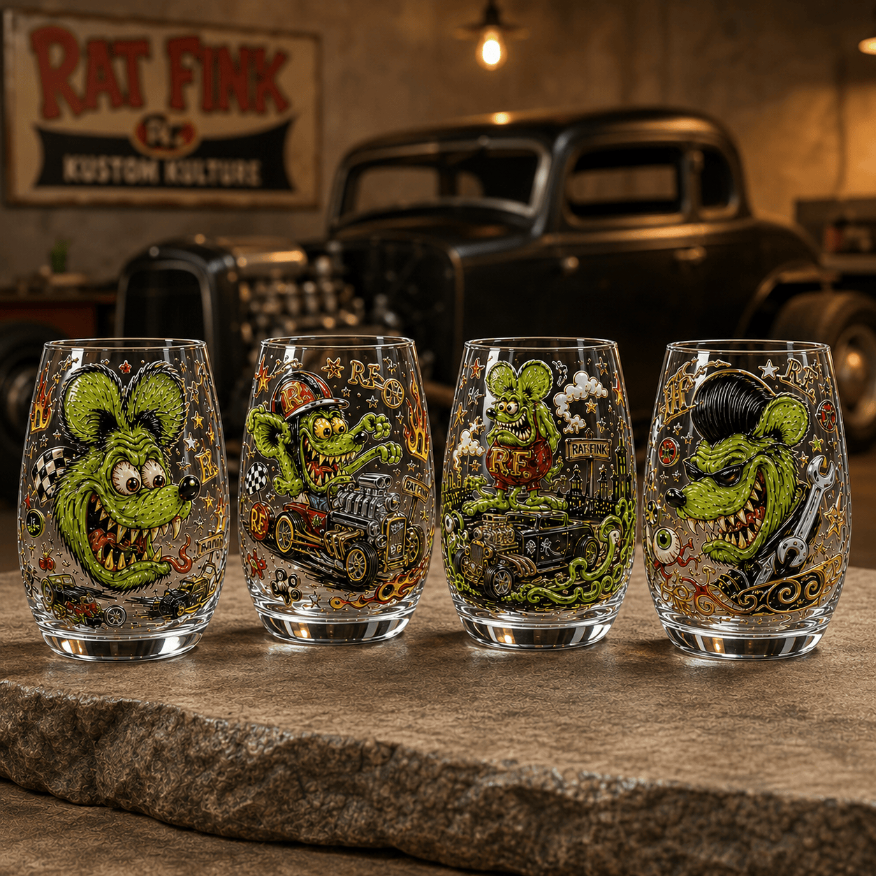 Premium RFK Whiskey Glass Set BMD
