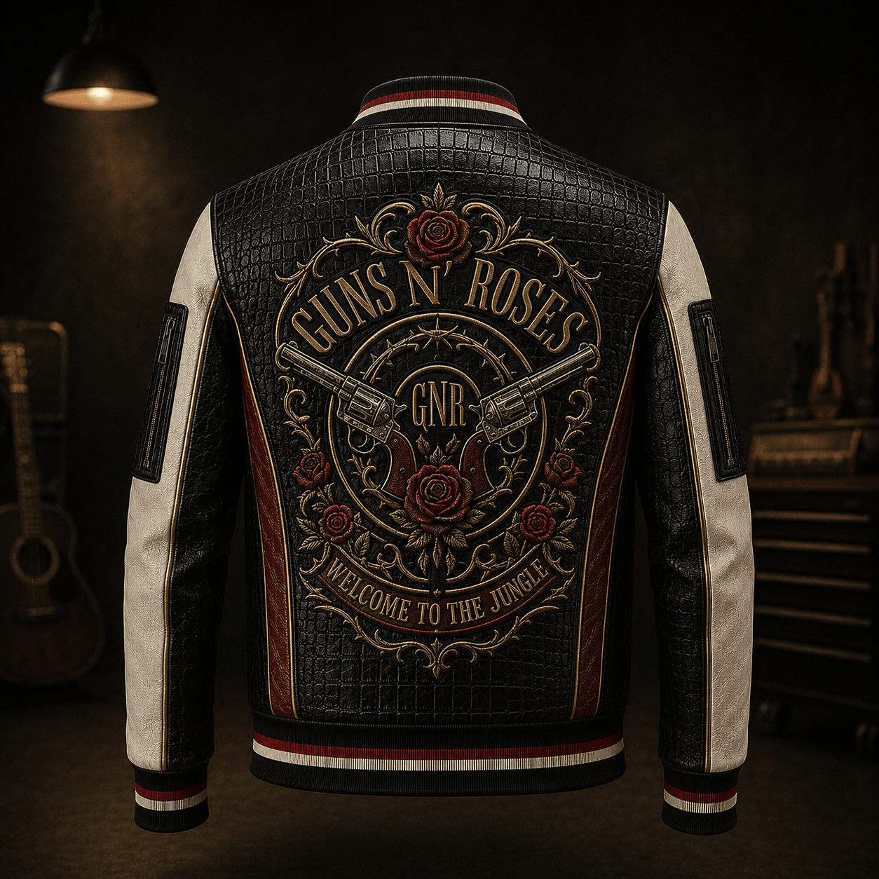 Premium GNR Leather Zipper Jacket PVNA