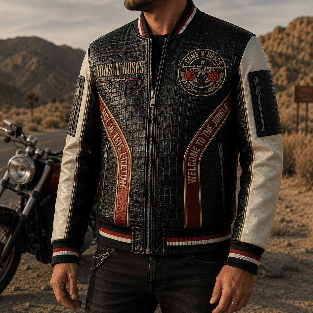 Premium GNR Leather Zipper Jacket PVNA