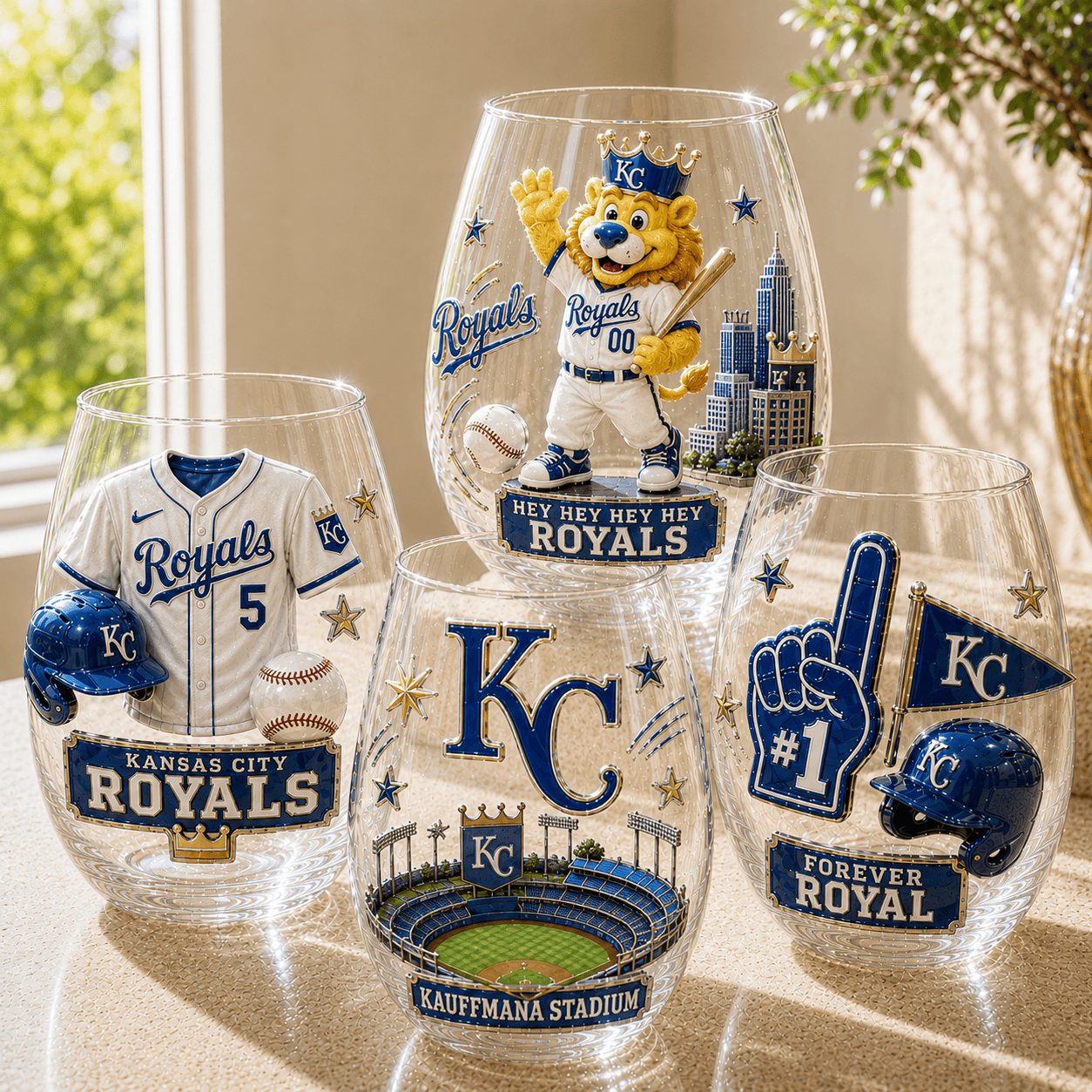 Premium KCR Wine Glass Cup TMH